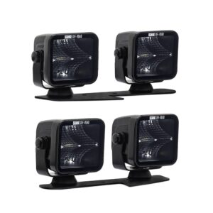 Borne Off-Road Direct-Fit Ford Bronco Ditch Light Set (4), 3X3 Flood