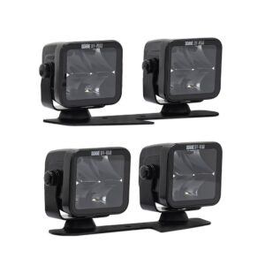 Borne Off-Road Direct-Fit Ford Bronco Ditch Light Set (4), 3X3 Spot