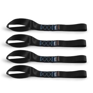 Borne Off-Road Soft Loop Tie-Down Straps, Black