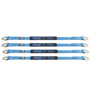 Borne Off-Road Vehicle Ratchet Tie-Down Kit, Blue
