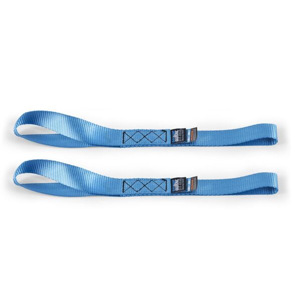 Borne Off-Road Heavy-Duty Ratchet Tie-Down Kit (2-pack), Blue