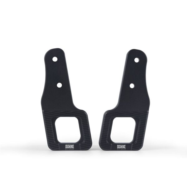 Borne Off-Road Billet Tow Hooks, fits Ford Raptor 2017+, Micro-Wrinkle Black