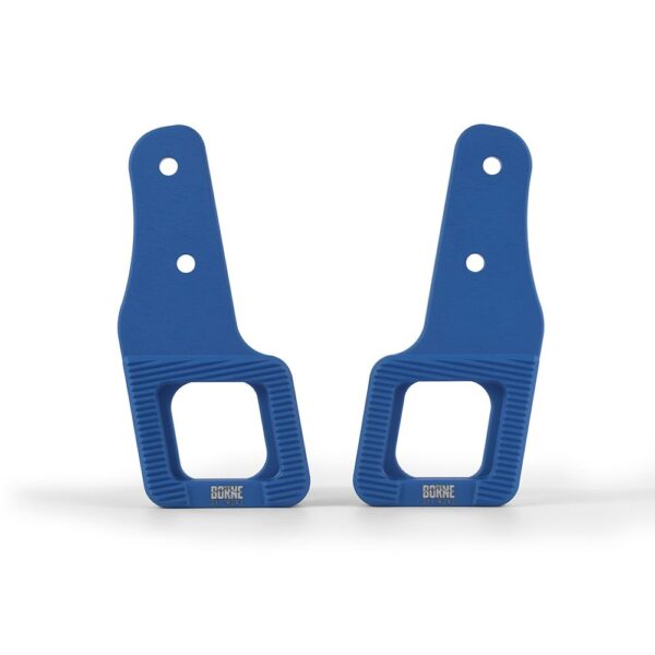 Borne Off-Road Billet Tow Hooks, fits Ford Raptor 2017+, Micro-Wrinkle Blue