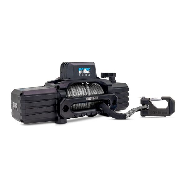 Borne Off-Road 10K Winch, Grey Synthetic Rope