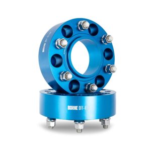 Wheel Spacers, 6X139.7, 93.1mm Center Bore, M12 X 1.5, 2.00-in Thick, Blue