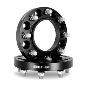 Wheel Spacers, 8x180, 124.1 Center Bore, M14x1.5, 32mm, Black