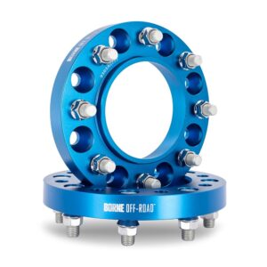 Wheel Spacers, 8x180, 124.1 Center Bore, M14x1.5, 32mm, Blue