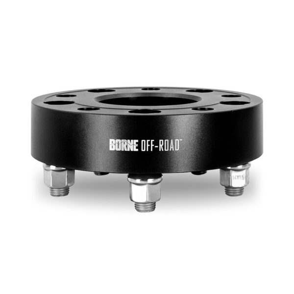 Wheel Spacers, 5X127, 71.6mm Center Bore, M14 X 1.5, 1.50-in Thick, Black