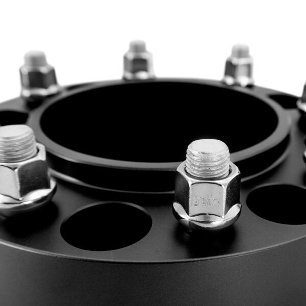 Wheel Spacers, 5X127, 71.6mm Center Bore, M14 X 1.5, 1.50-in Thick, Black