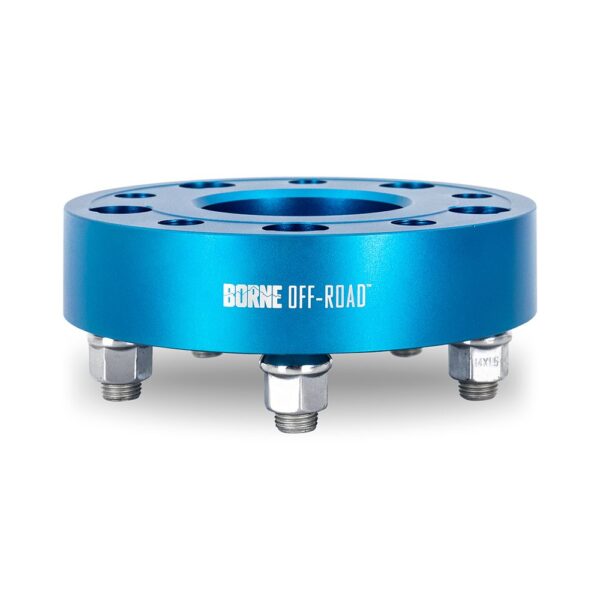 Wheel Spacers, 5X127, 71.6mm Center Bore, M14 X 1.5, 1.50-in Thick, Blue