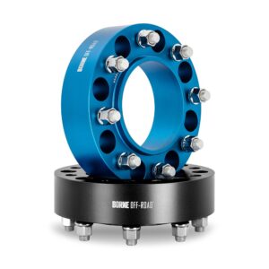 Wheel Spacers, 8X165.1, 121.3mm Center Bore, M14 X 1.5, 50mm Thick, Black