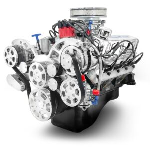 BluePrint Engines Ford Small Block Compatible 302 C.I. Deluxe Dressed - Front Sump Oil Pan - Cruiser - Polished Pulley Kit - Carbureted