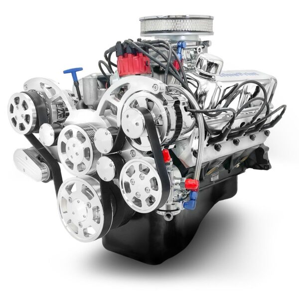 BluePrint Engines Ford Small Block Compatible 302 C.I. Deluxe Dressed - Front Sump Oil Pan - Cruiser - Polished Pulley Kit - Carbureted