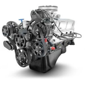 BluePrint Engines Ford Small Block Compatible  302 C.I. Deluxe Dressed - Front Sump Oil Pan - Cruiser - Black Pulley Kit - Fuel Injected