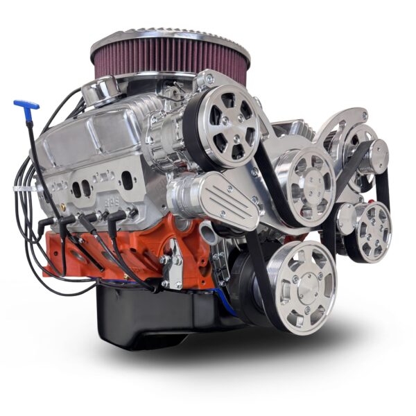 BluePrint Engines GM Small Block Compatible 327 C.I. Deluxe Dressed - Low Profile - Polished Pulley Kit - Fuel Injected