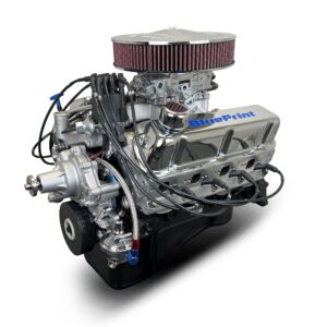 BluePrint Engines Ford Small Block Compatible 347 C.I. Deluxe Dressed - Front Sump Oil Pan - Carbureted