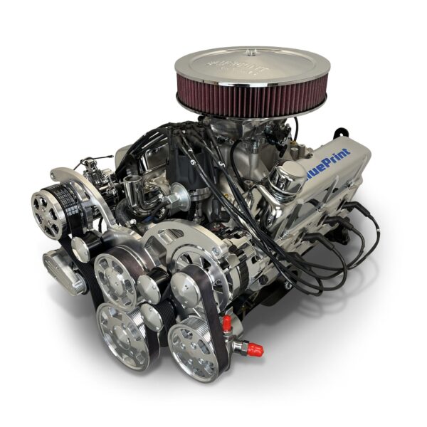 BluePrint Engines Ford Small Block Compatible 347 C.I. Deluxe Dressed - Rear Sump Oil Pan - Polished Pulley Kit - Fuel Injected