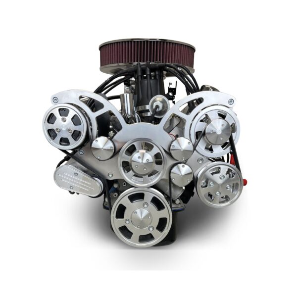 BluePrint Engines Ford Small Block Compatible 347 C.I. Deluxe Dressed - Rear Sump Oil Pan - Polished Pulley Kit - Fuel Injected