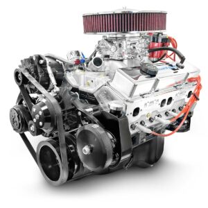 BluePrint Engines GM Small Block Compatible 350 C.I. Deluxe Dressed - Black Pulley Kit - Carbureted