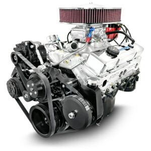 BluePrint Engines GM Small Block Compatible 350 C.I. Deluxe Dressed - Cruiser - Black Pulley Kit - Carbureted
