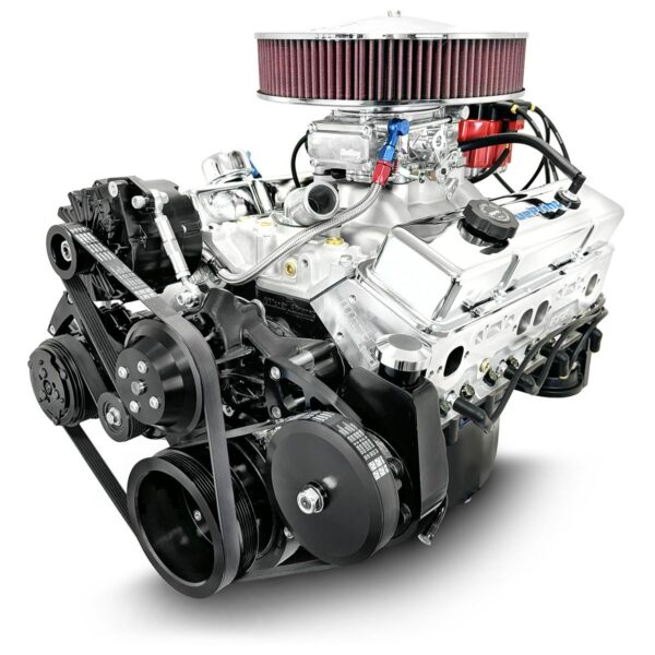 BluePrint Engines GM Small Block Compatible 350 C.I. Deluxe Dressed - Cruiser - Black Pulley Kit - Carbureted