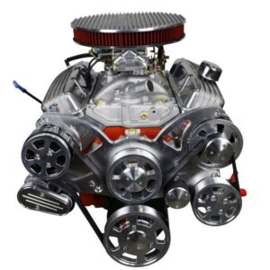 BluePrint Engines GM Small Block Compatible 383 C.I. Deluxe Dressed - Low Profile - Polished Pulley Kit - Carbureted