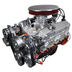 BluePrint Engines GM Small Block Compatible 383 C.I. Deluxe Dressed - Low Profile - Polished Pulley Kit - Fuel Injected