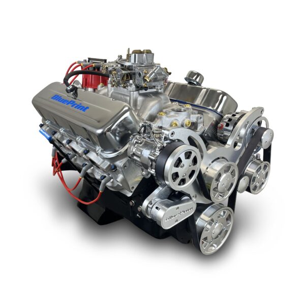 BluePrint Engines GM Small Block Compatible 454 C.I. Deluxe Dressed - Cruiser - Polished Pulley Kit - Carbureted