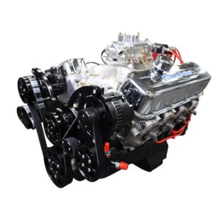 BluePrint Engines GM Small Block Compatible 454 C.I. Deluxe Dressed - Cruiser - Black Pulley Kit - Carbureted