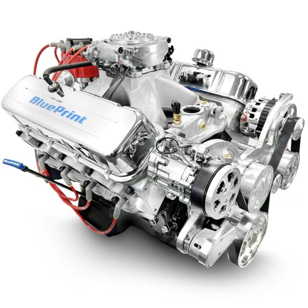 BluePrint Engines GM Small Block Compatible 454 C.I. Deluxe Dressed - Cruiser - Polished Pulley Kit - Fuel Injected
