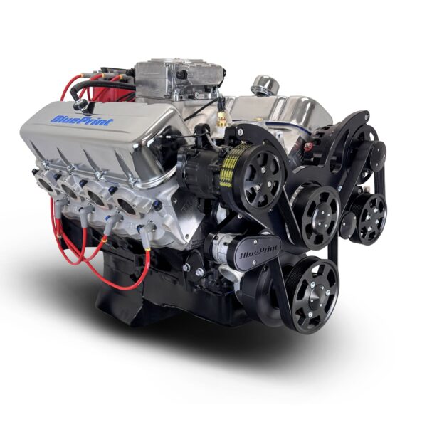 BluePrint Engines GM Small Block Compatible 454 C.I. Deluxe Dressed - Cruiser - Black Pulley Kit - Fuel Injected