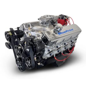 BluePrint Engines GM Small Block Compatible 454 C.I. Deluxe Dressed - Cruiser - Black Pulley Kit - Fuel Injected