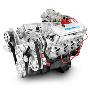 BluePrint Engines GM Small Block Compatible 496 C.I. Deluxe Dressed - Polished Pulley Kit - Carbureted