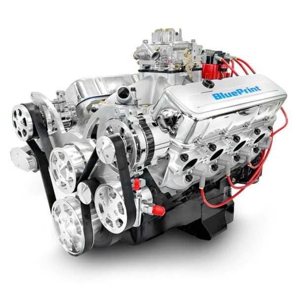 BluePrint Engines GM Small Block Compatible 496 C.I. Deluxe Dressed - Polished Pulley Kit - Carbureted