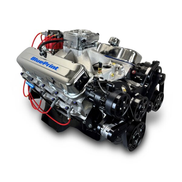 BluePrint Engines GM Small Block Compatible 496 C.I. Deluxe Dressed - Black Pulley Kit - Fuel Injected