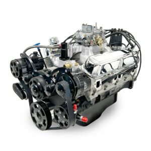 BluePrint Engines Chrysler Small Block Compatible 408 C.I. Deluxe Dressed - Black Pulley Kit - Carbureted