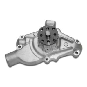 ALUMINUM MECHANICAL WATER PUMP - CHEVY SB - SHORT - STANDARD ROTATION - SATIN