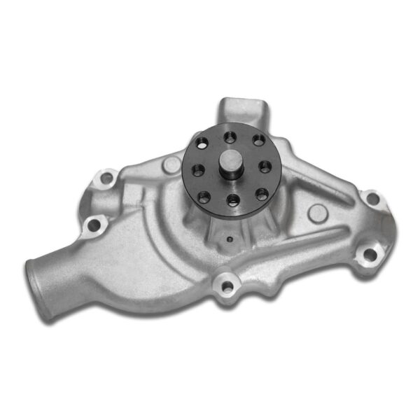 ALUMINUM MECHANICAL WATER PUMP - CHEVY SB - SHORT - STANDARD ROTATION - SATIN