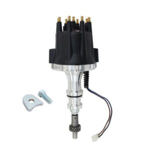 PRO SERIES 2 WIRE DISTRIBUTOR - FORD 351 WINDSOR - V8 ENGINE - BLACK CAP