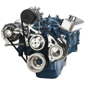 SB MOPAR FRONT ACCESSORY DRIVE - DUAL-BELT QUICK SERPENTINE W/ ALT - PS - WP - AC - BRACKETS - BOLTS