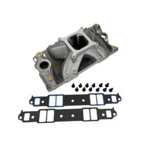 Single Plane - Natural Aluminum Intake Manifold - Pro Series - GM Small Block Compatible,427/454