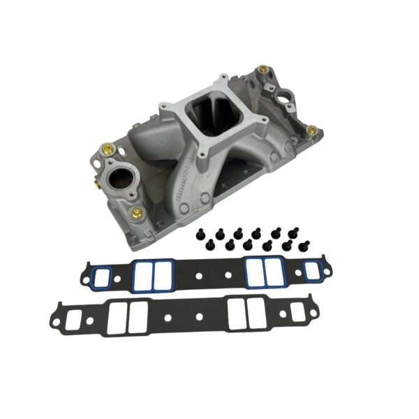 Single Plane - Natural Aluminum Intake Manifold - Pro Series - GM Small Block Compatible,427/454