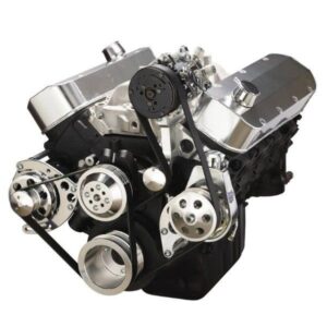 BBC (STD DECK) FRONT ACCESSORY DRIVE - DUAL-BELT QUICK SERPENTINE W/ ALT - PS - WP - AC - BRACKETS - BOLTS