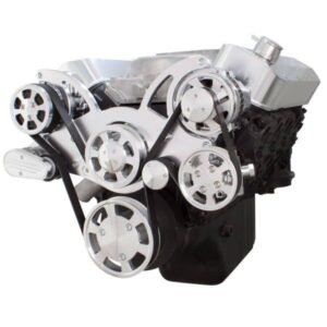 BBC (STD/TALL DECK) FRONT ACCESSORY DRIVE - FULL SERPENTINE W/ ALT - PS - WP - AC - BRACKETS - BOLTS