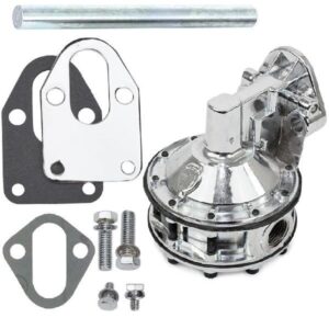 RACING MECHANICAL FUEL PUMP - CHEVY SB 262-400 - V8 ENGINE - 6 VALVE - 110 GPH - 7.5 PSI - 3/8" INLET/OUTLET