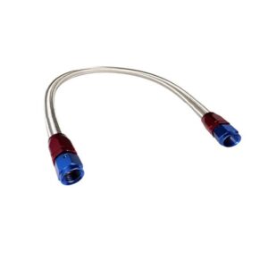 Carburetor to Pump Hose, Braided Stainless, Universal, 6AN, 30-inch, Assembled