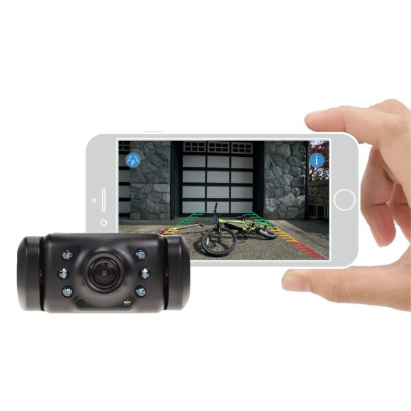 TYPE S Reverse light-powered backup cam, app-driven view via smartphone screen