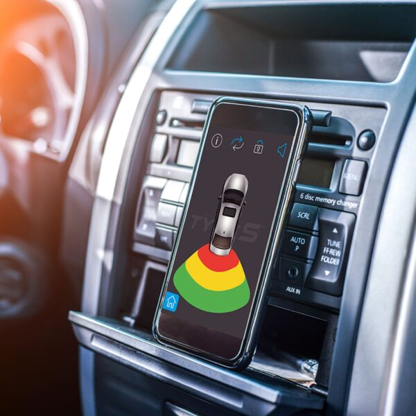 TYPE S App-driven parking sensor w/ audio & visual alerts via smartphone app