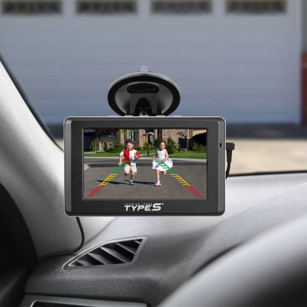 TYPE S Reverse light-powered digital wireless backup cam, 4.3 in. LCD screen, mount