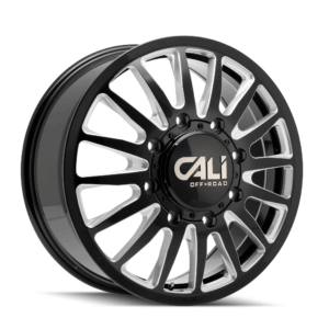 SUMMIT DUALLY FRONT (9110) GLOSS BLACK MILLED